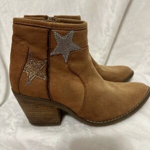 Code West Women's Tan Brown Suede Western Cowboy Boots Booties Size 6M